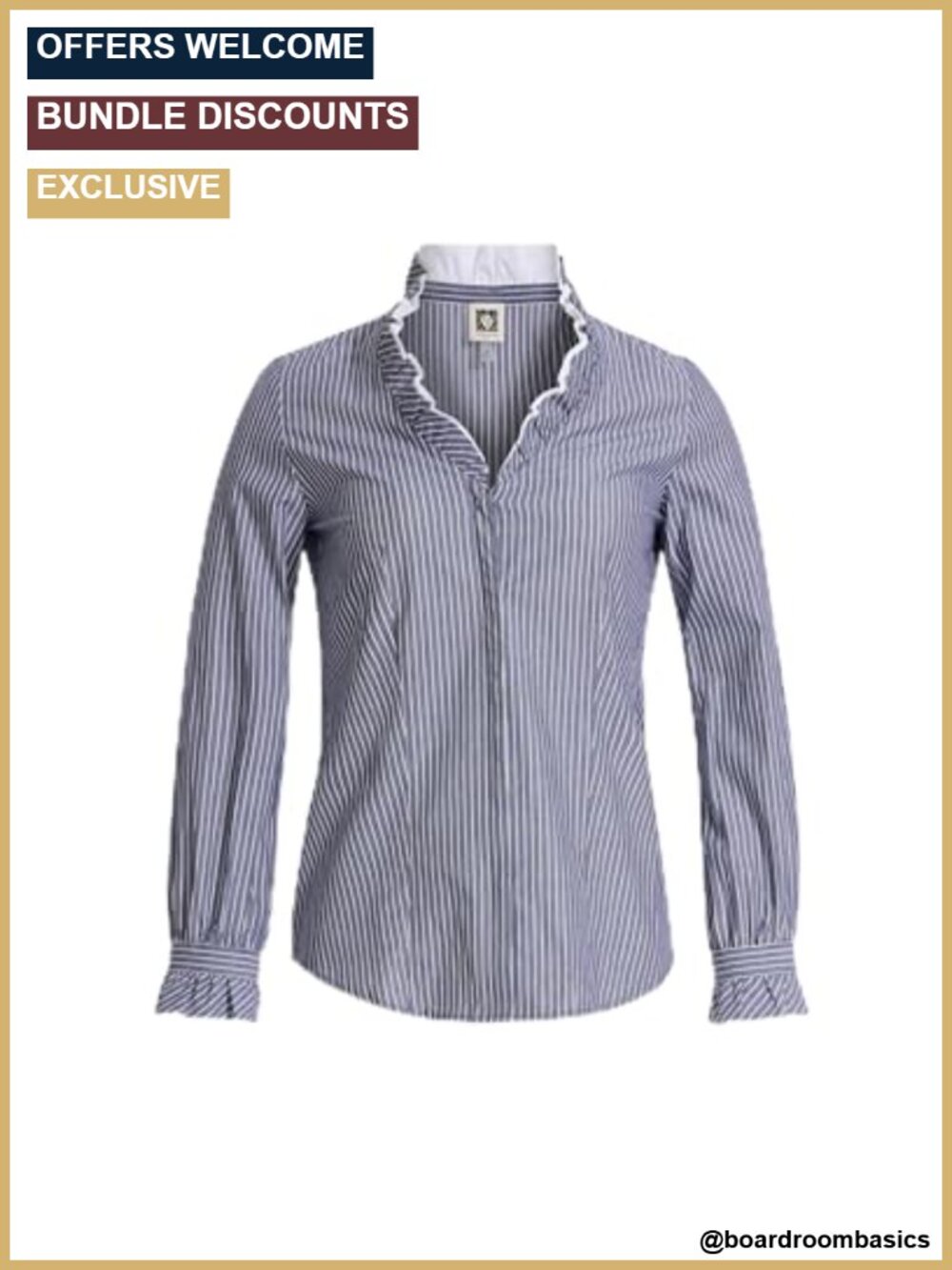 Anne Klein Women's Long Sleeve Button Down Shirt 100% Cotton
